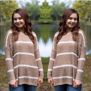 Tan sweater tunic from Bella Rose Boutique